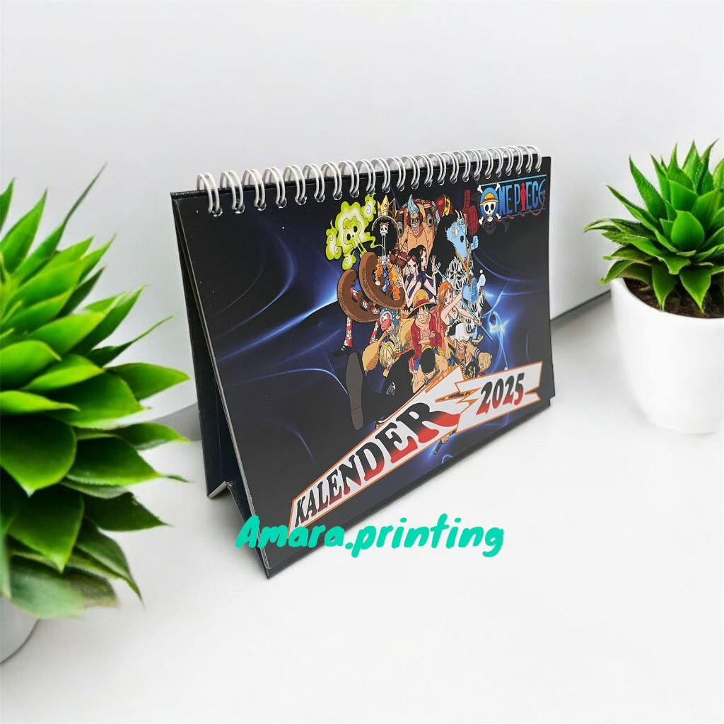 

2025 Kalender Meja Duduk Desk Calendar Anime Premium One Piece, Naruto, Haikyu, Dll 2025 Isi 12 Lembar Ukuran A5
