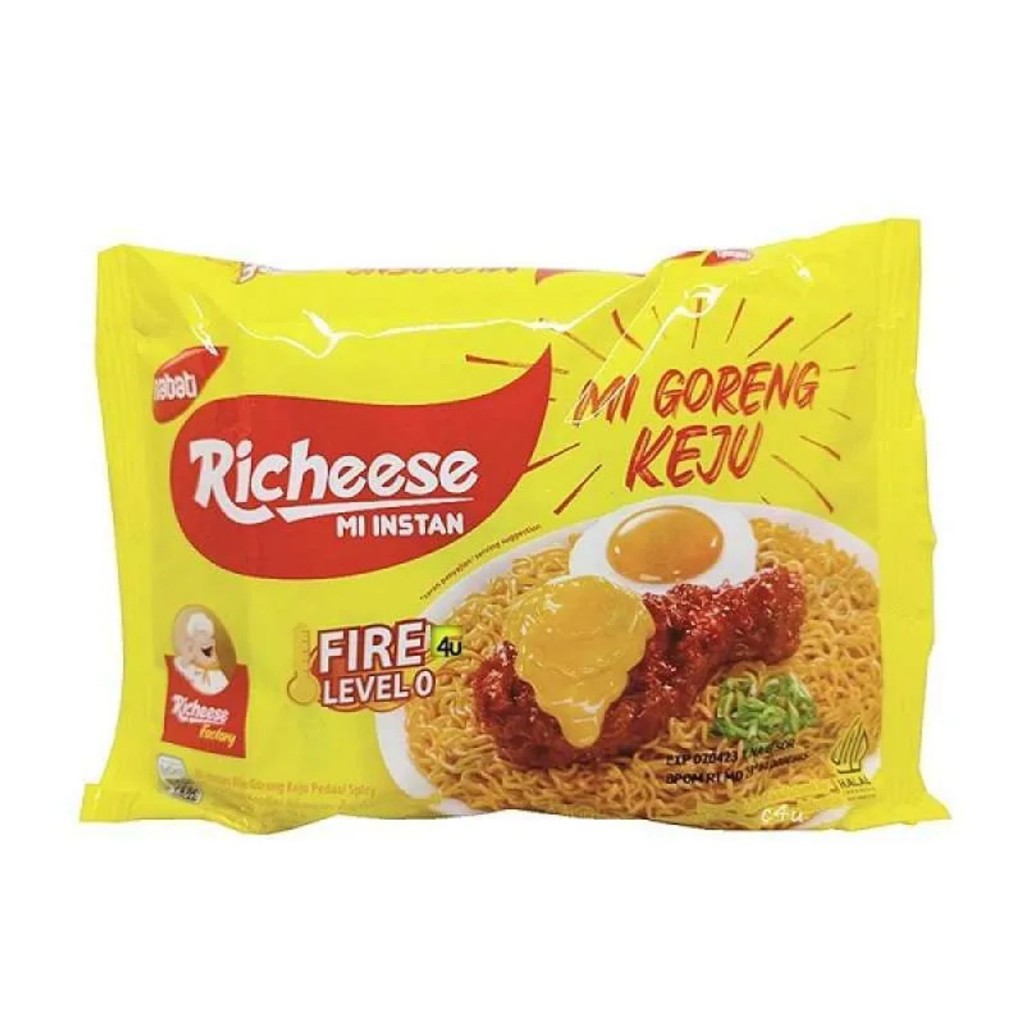 

Richeese Mi Goreng Keju Fire Level 0 74 gr