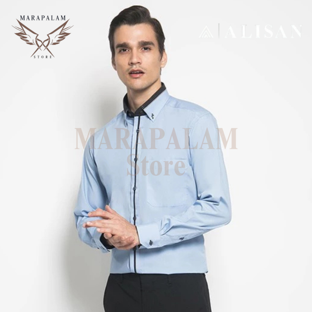 Kemeja Alisan KOMBINASI lengan panjang