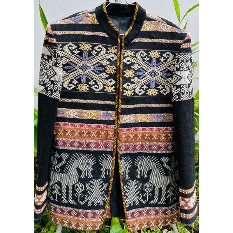 The Guzel Gallery - Blazer Pria / Laki-laki / Blazer Tenun Etnik NTT