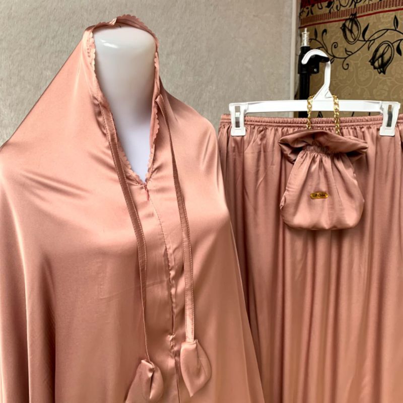 Mukena travelling armani silk premium | Mukena travelling