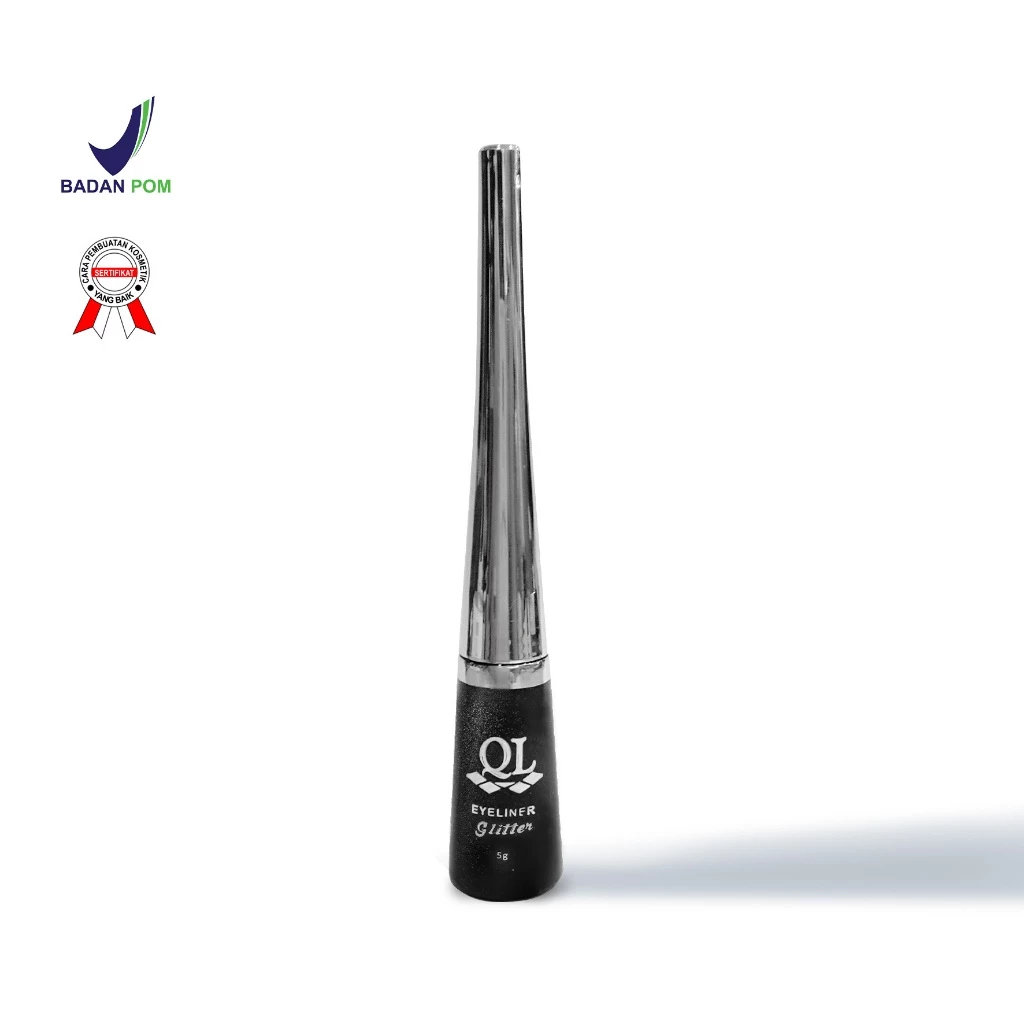 QL Cosmetic Eyeliner Glitter Black - 4 ml