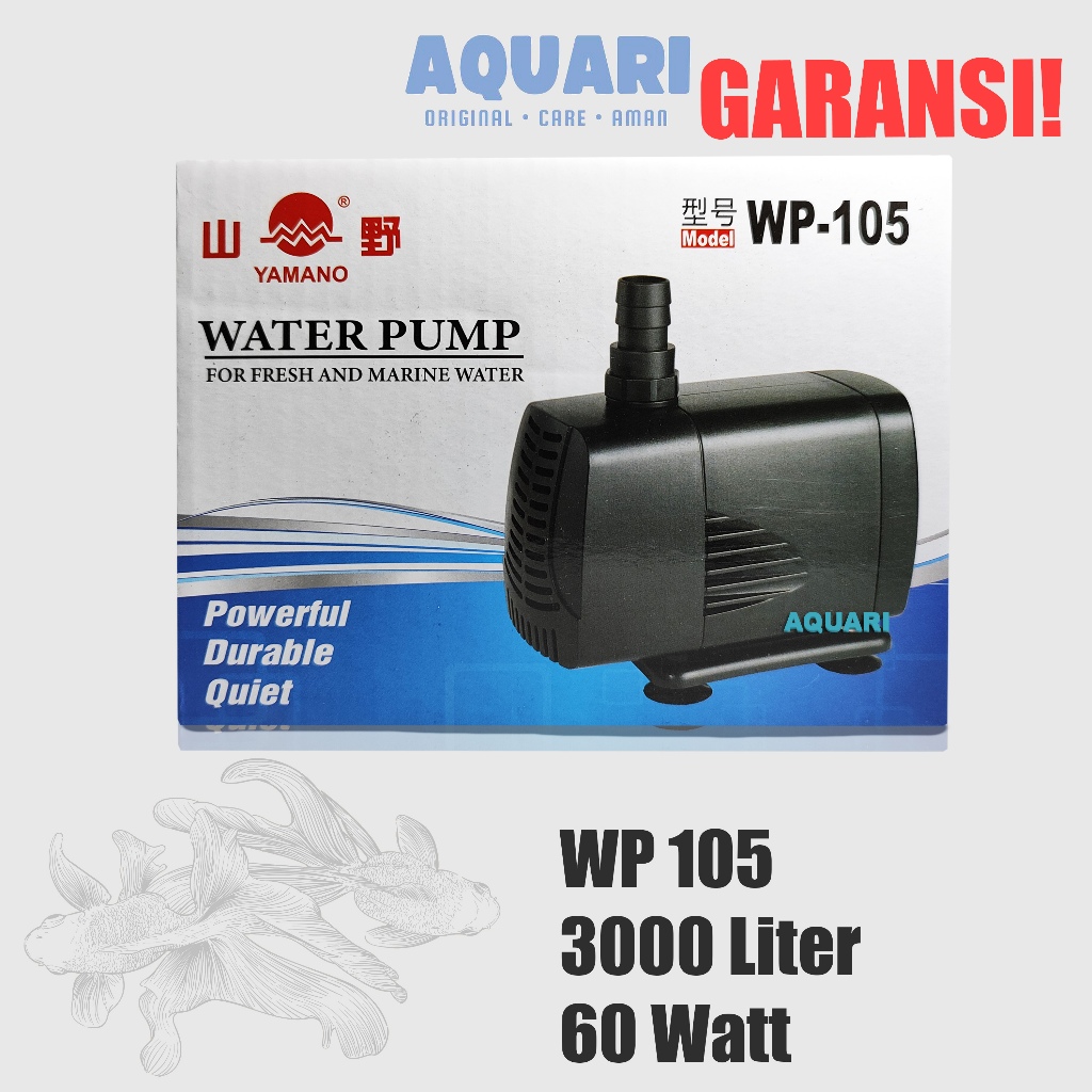 [COD] Yamano WP 105 Pompa Air Aquarium - Water Pump Kolam