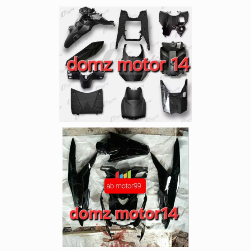 cover body halus kasar full body honda beat deluxe 2020 2023 warna hitam