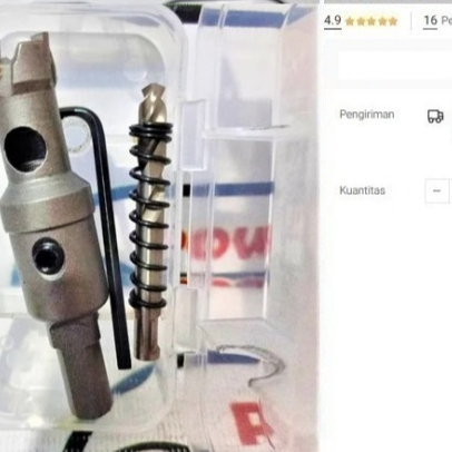 

Hole Saw TCT 16 mm Mata Bor Stainless Pelubang Hole Cutter Carbide