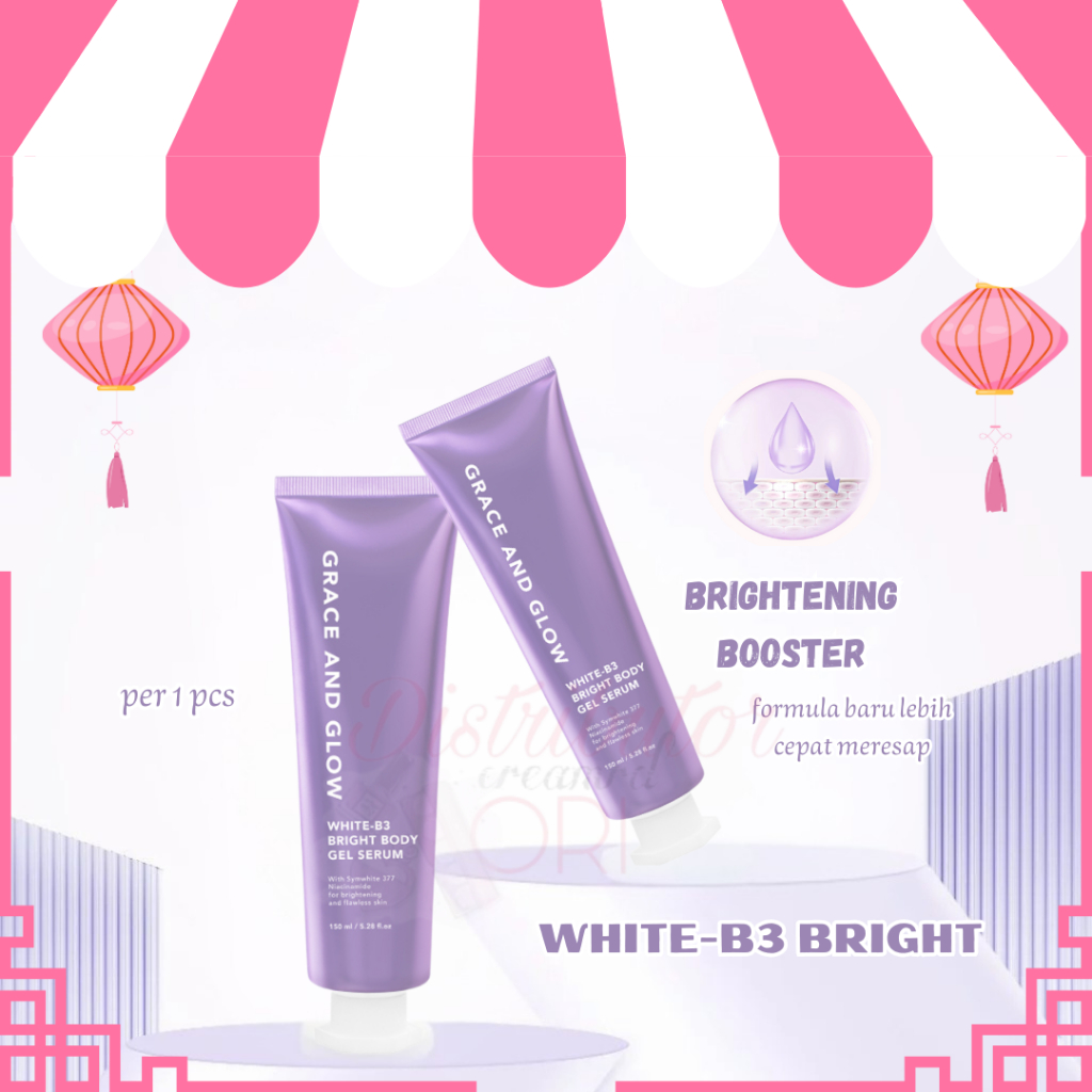 Grace and Glow White B3 Bright Body Gel Serum For Brightening and Flawless Skin | Hand body lotion s