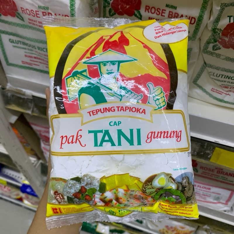 

Tepung Tapioka Cap Pak Tani Gunung 500gr