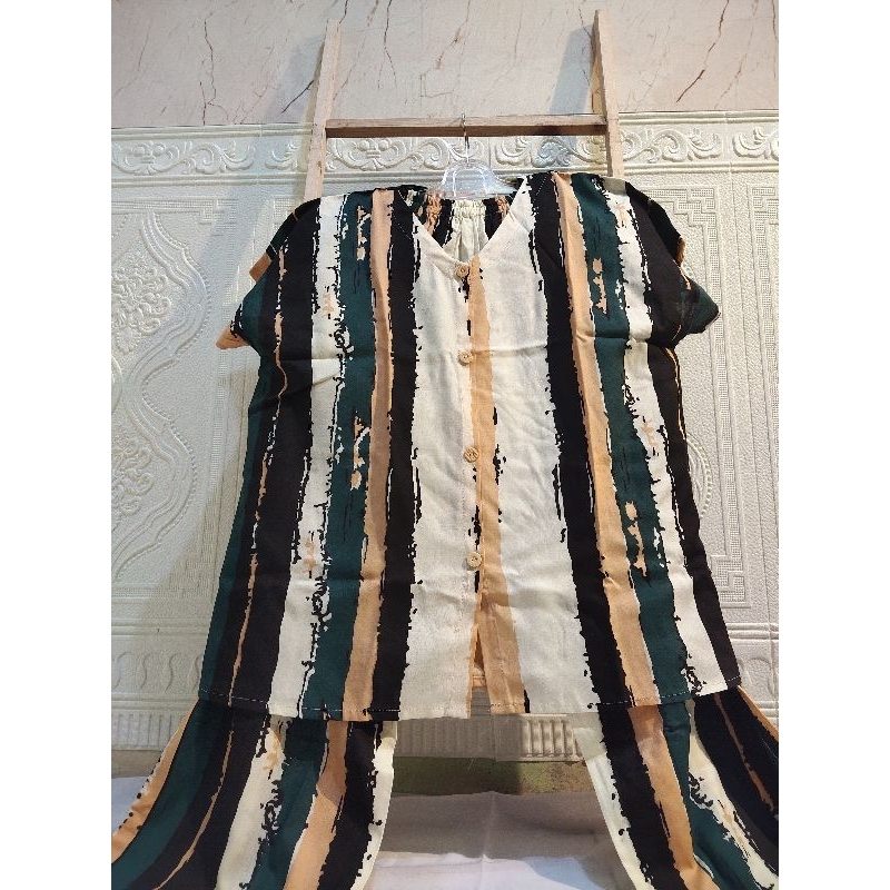 one set rayon premium grade A setelan pajamas rayon premium murah