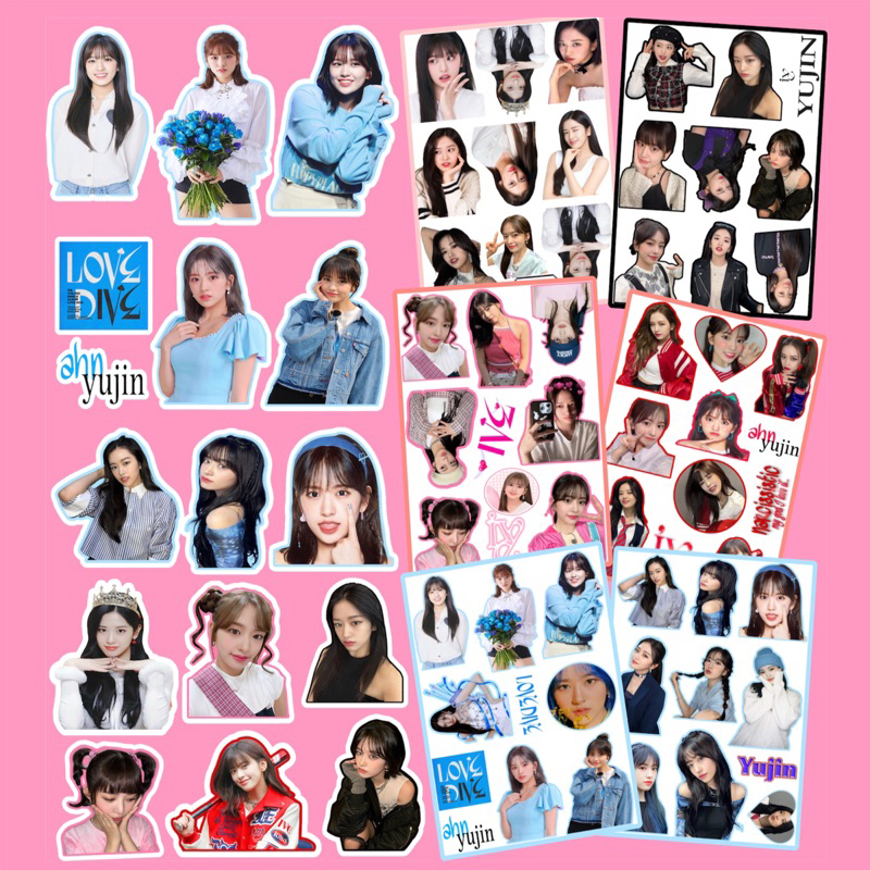 

STIKER Yujin Ive ( Sudah cutting ) Glossy Cute Deco Anti Air / Sticker kpop