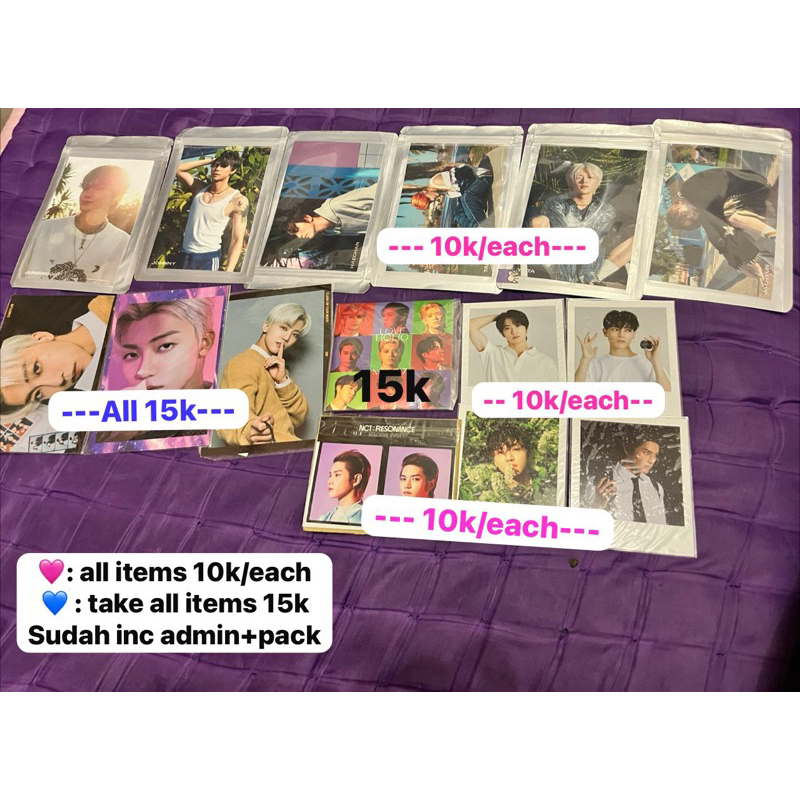 POSTCARD 4x6 AYYO MD OFFICIAL NCT 127 TAEYONG JAEHYUNJUNGWOO HAECHAN JOHNNY MINI ALBUM LOVEHOLIC NCT