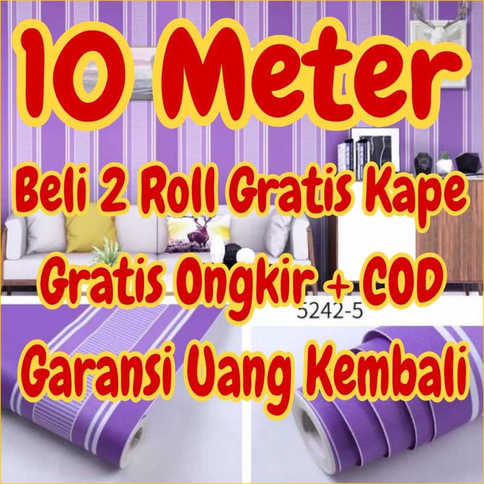 untuk anda Wallpaper dinding 1 meter Wallpaper dinding kamar tidur stiker dinding kamar tidur MOTIF 