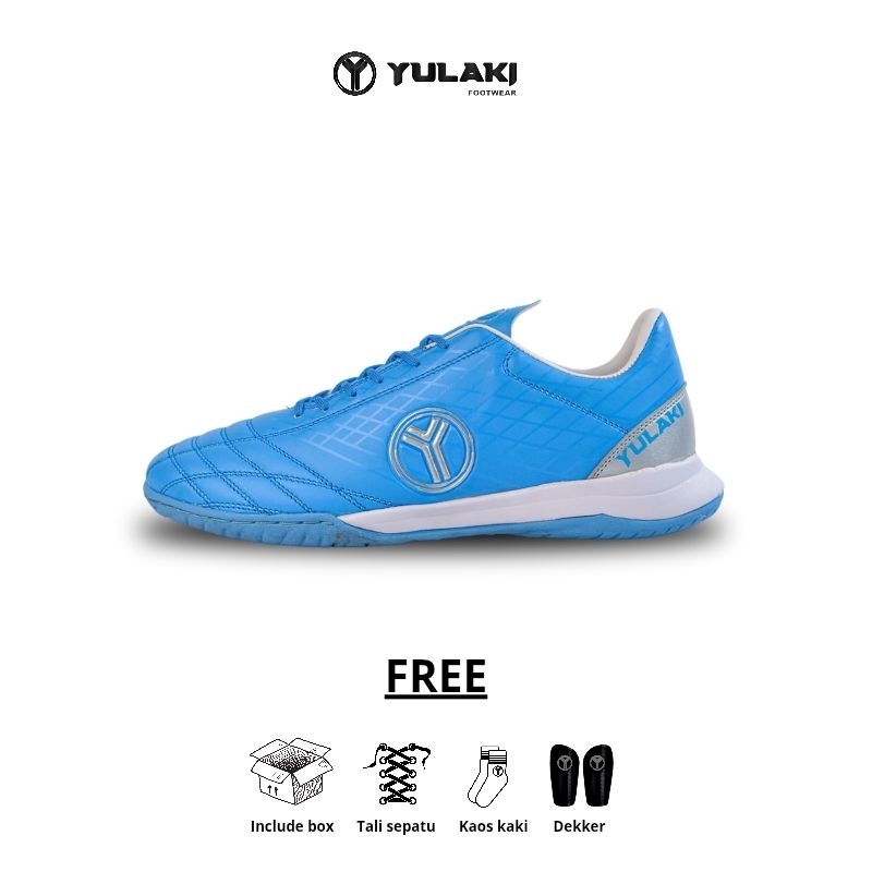 Yulaki Footwear Sepatu futsal Lightspeed ice blue