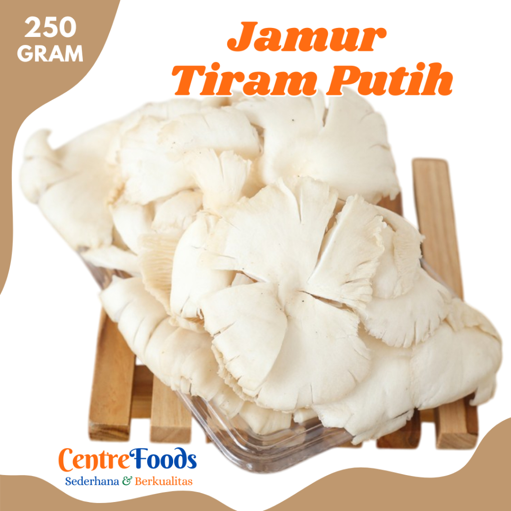 

JAMUR TIRAM Putih - Jamur Tiram Pangan Fresh | 250gr [ Harga Per BKS ]