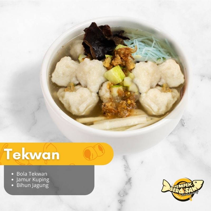 

PEMPEK SERASAN khas Palembang Paket Tekwan/ Mpek Mpek ikan Frozen