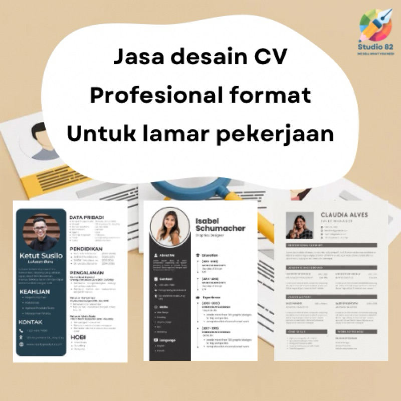 

Jasa Desain CV Professional Format untuk Pekerjaan | Curriculum Vitae | Daftar Riwayat Hidup | Resume