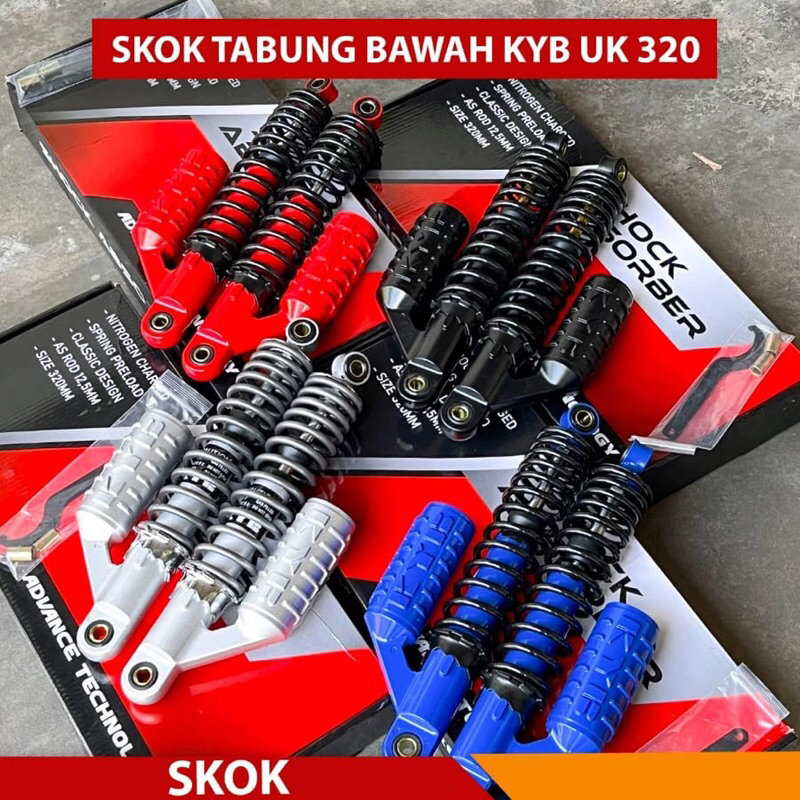 aj_motor87 // SHOCKBREAKER KYB MODEL RZR SHOCK SKOK BELAKANG TABUNG BAWAH KYB UK 320 CB GL RX KING M