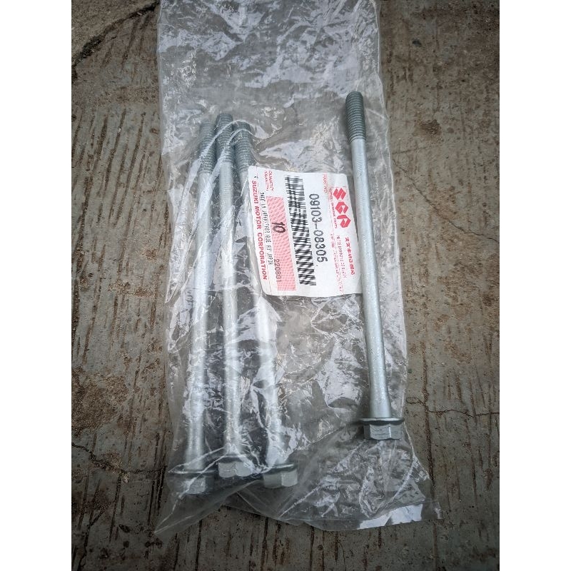 baut tusuk sate baut blok head hed 09103-08305 bold cylinder head Suzuki Satria Fu karbu CBU CKD SCD