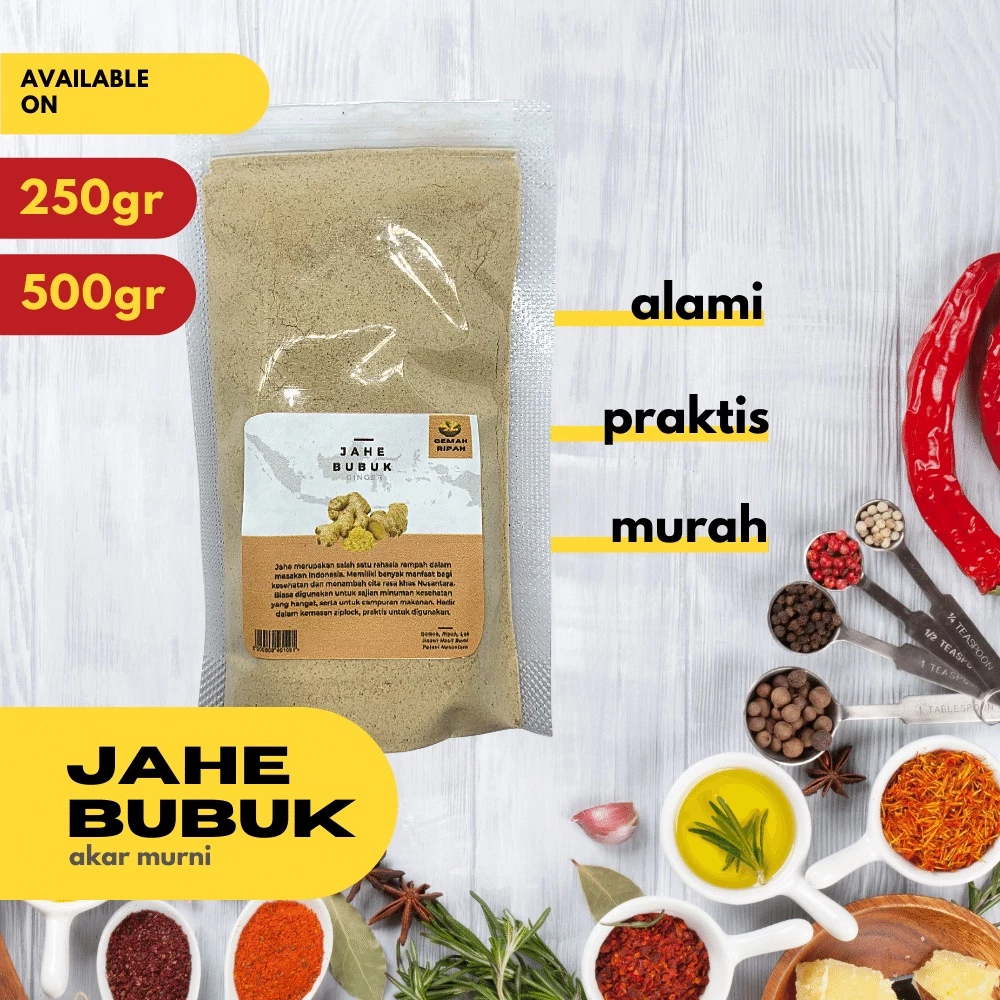 

Bubuk Jahe 100% Murni 1 Kg
