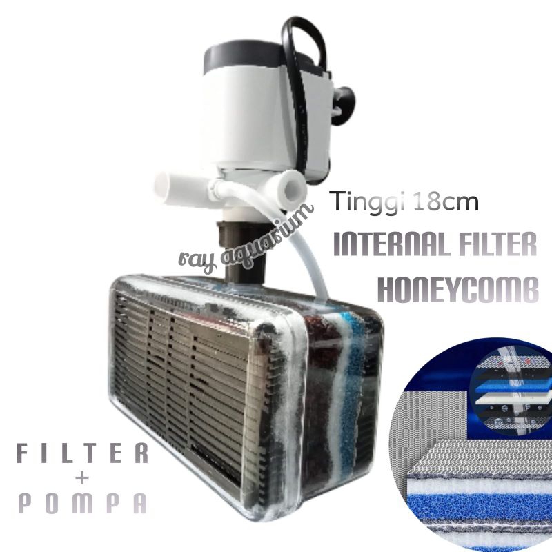 Semi Undergravel Filter Honeycomb Busa 8d Filter Aquarium