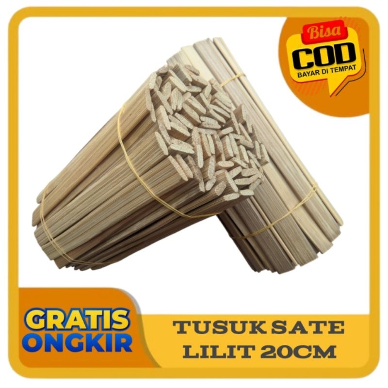 Tusuk sate lilit / Tusuk sate bali 20 cm isi 100 pcs