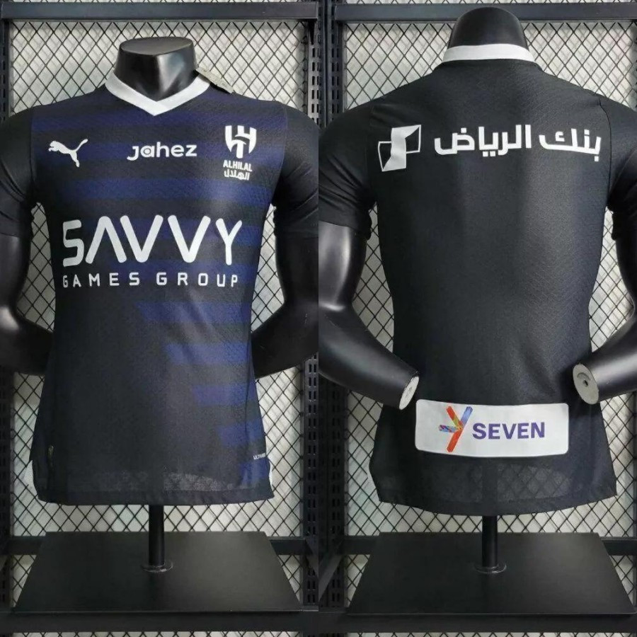 (PLAYER ISSUE) JERSEY BAJU BOLA (AL HILAL) 3RD HITAM/MUSIM 2023 2024/IMPORT