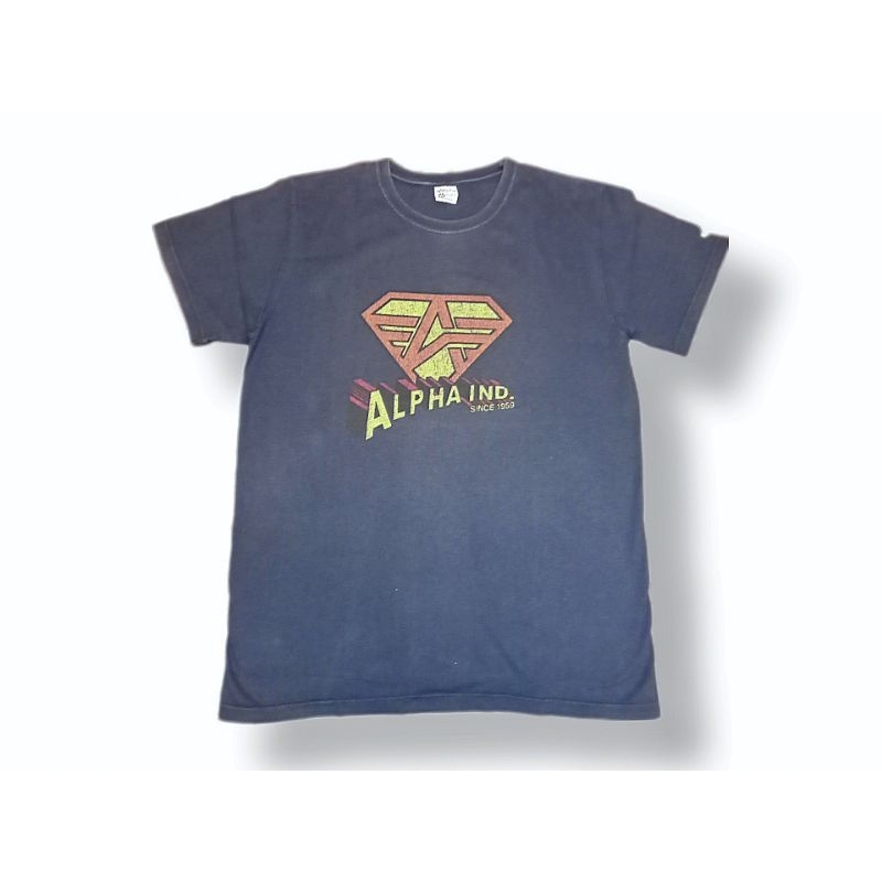 Baju Kaos keren vintage military Japanese americana alpha industries superman logo original sample