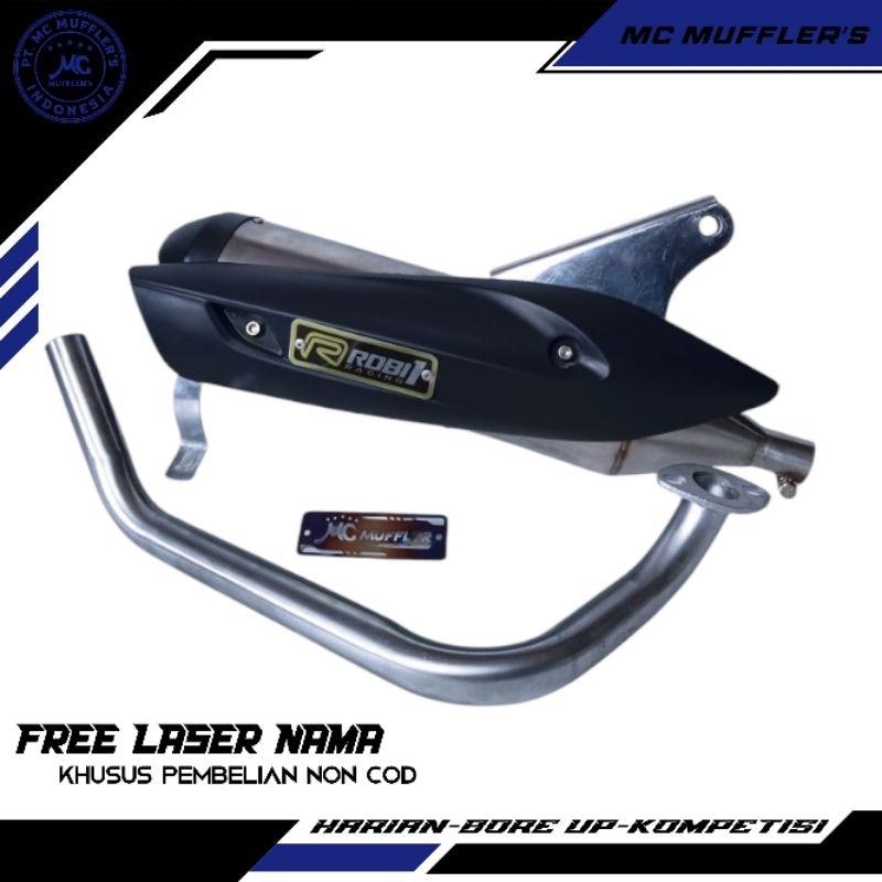 Knalpot Standar Racing Copy Rob1 RCB Nmax Old Nmax New Aerox Old Nmax New PCX150 PCX 160 Vario 110 V