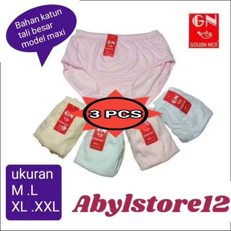 HARGA GROSIR CD WANITA DEWASA CELANA DALAM GOLDEN NICK 1133//GOLDEN NICK KARET LEBAR// CD GOLDEN NIC