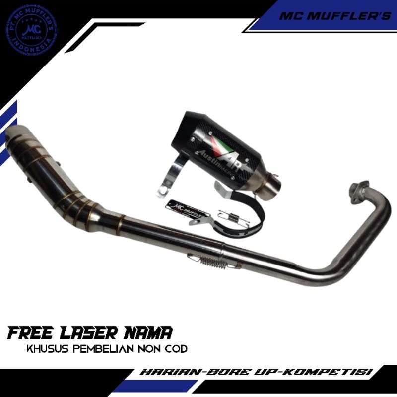 Knalpot austin racing r15 vixion cbr150 gsx150 DLL