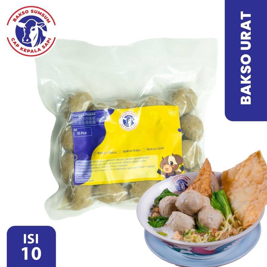 

Bakso Urat Sapi Halal Beku/ Frozen Food/Bakso Daging Cemilan Sehat Protein Indonesia