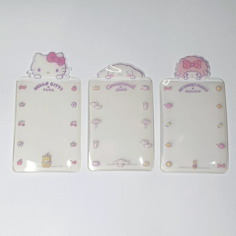 sleeve sanrio nct official sleeve photocard sanrio jeno cinnamoroll sleeve sanrio yuta hello kitty s