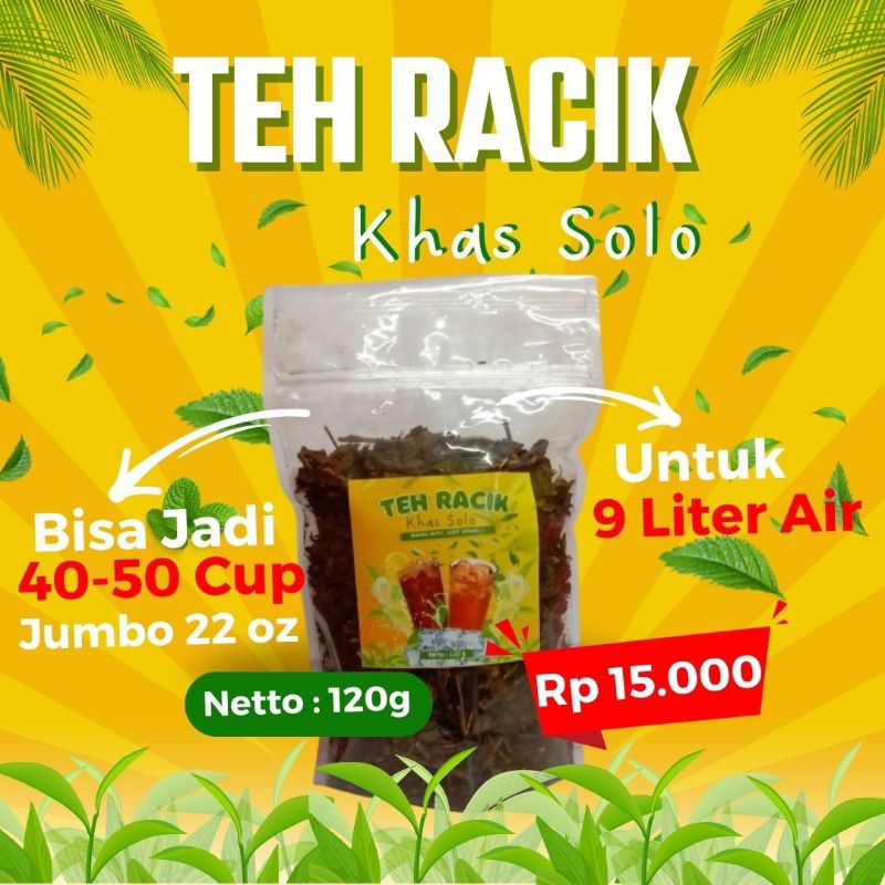 

Teh Racik Asli Solo 120g Wangi Sepet Legit