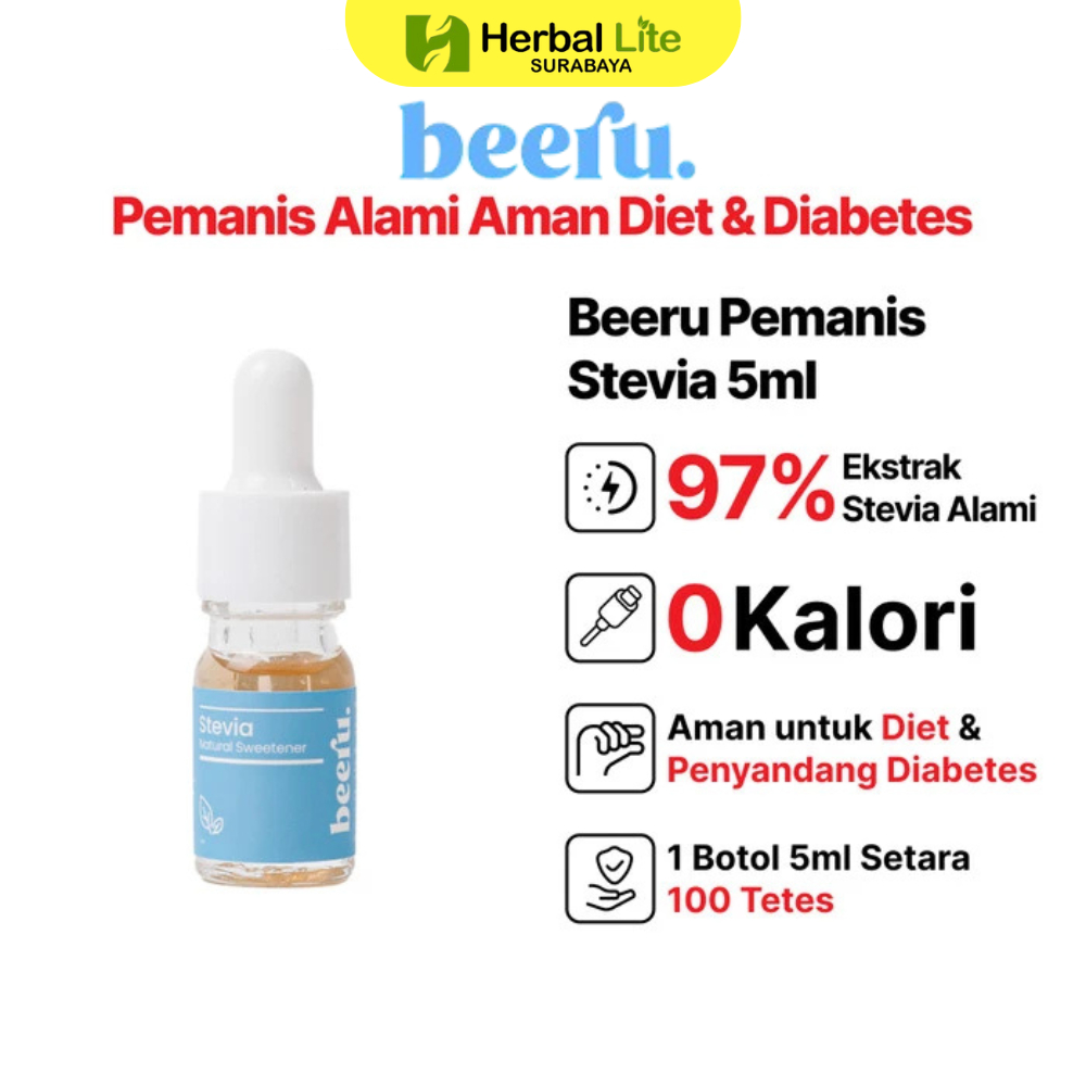 

BEERU Stevia Natural Sweetener Cair 5ml