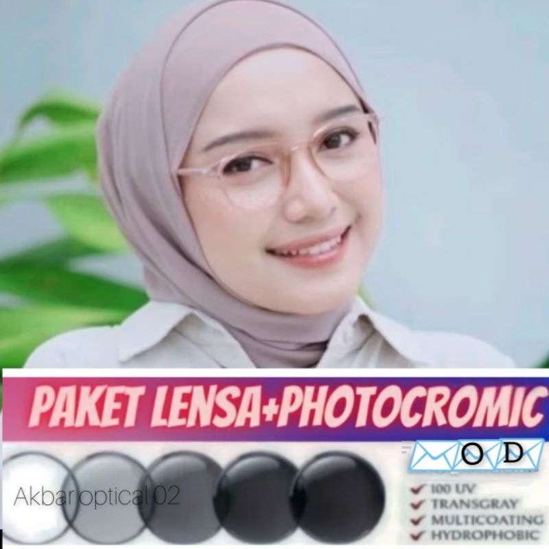 KACAMATA MINUS BAHAN LENTUR, KACAMATA PHOTOCROMIC WANITA