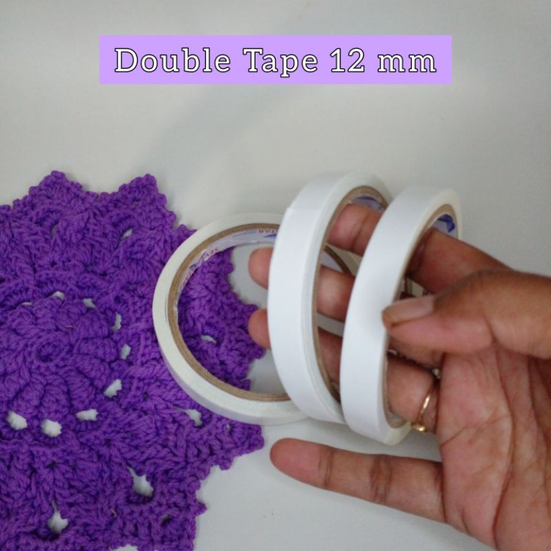 

Double Tape 12 mm Isolasi Bolak Balik Putih