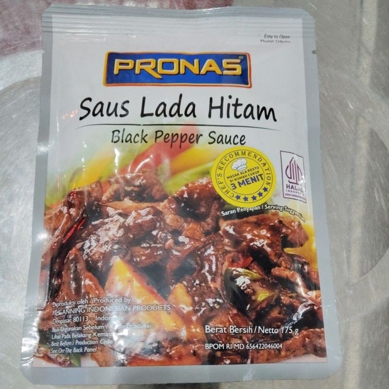 

Pronas Black paper sauce 175g