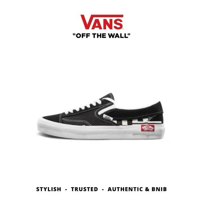 Vans Slip On Cut And Paste Black White