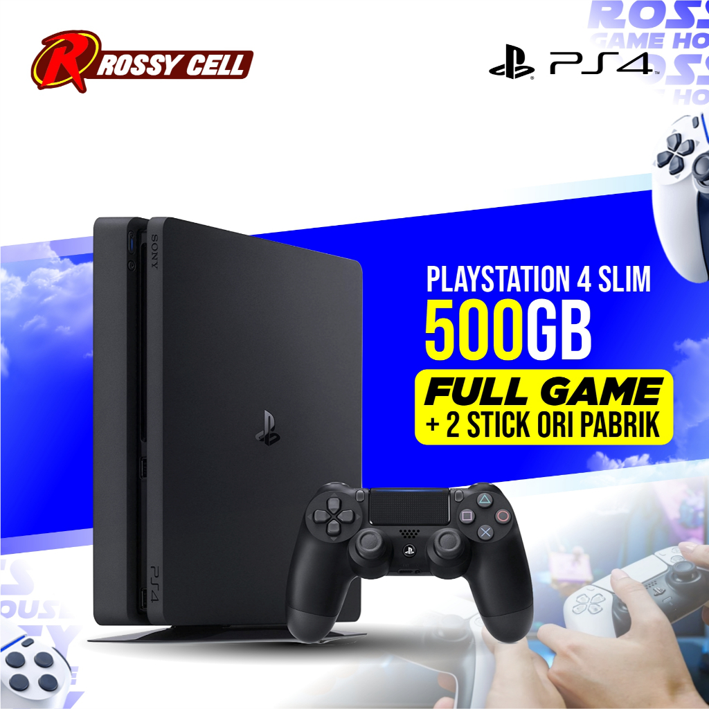 Rossy Cell PS4 slim 500GB - Full Game + Stick Ori Pabrik