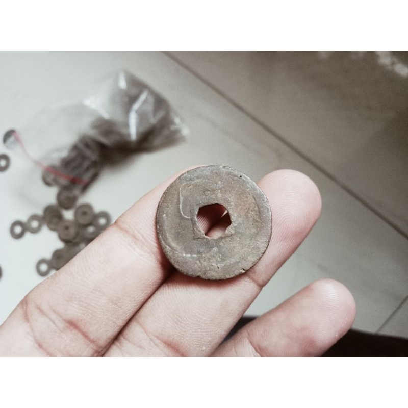 1 cash koin dinasti cina kaiyuan tongbao eror