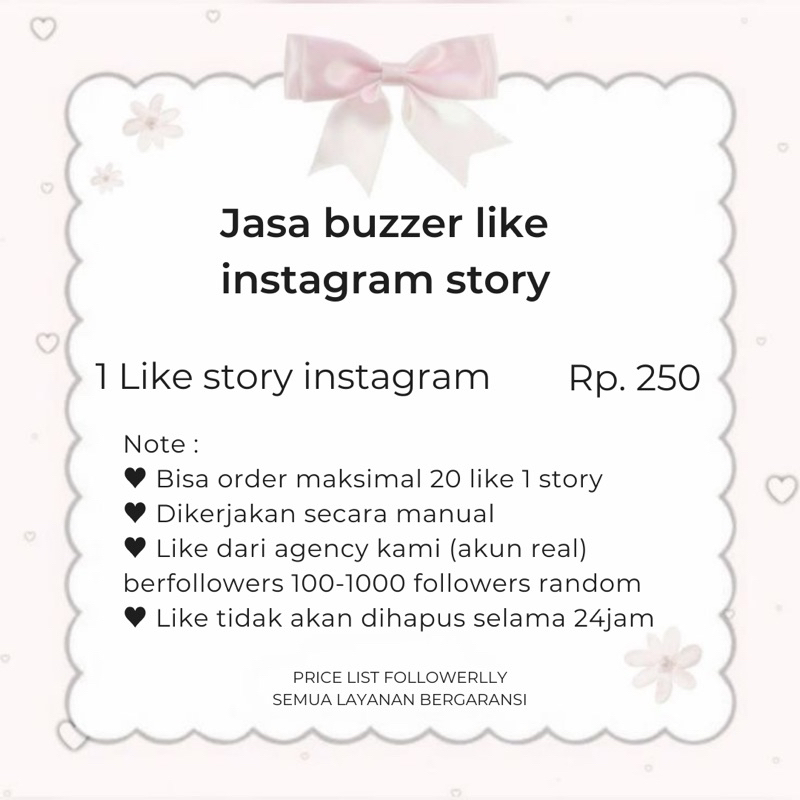 Buzzer jasa like Story Instagram real