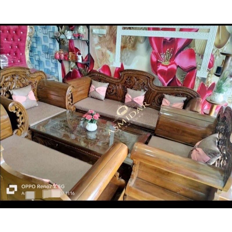 Promo Termurah Kursi tamu jati Jepara jumbo