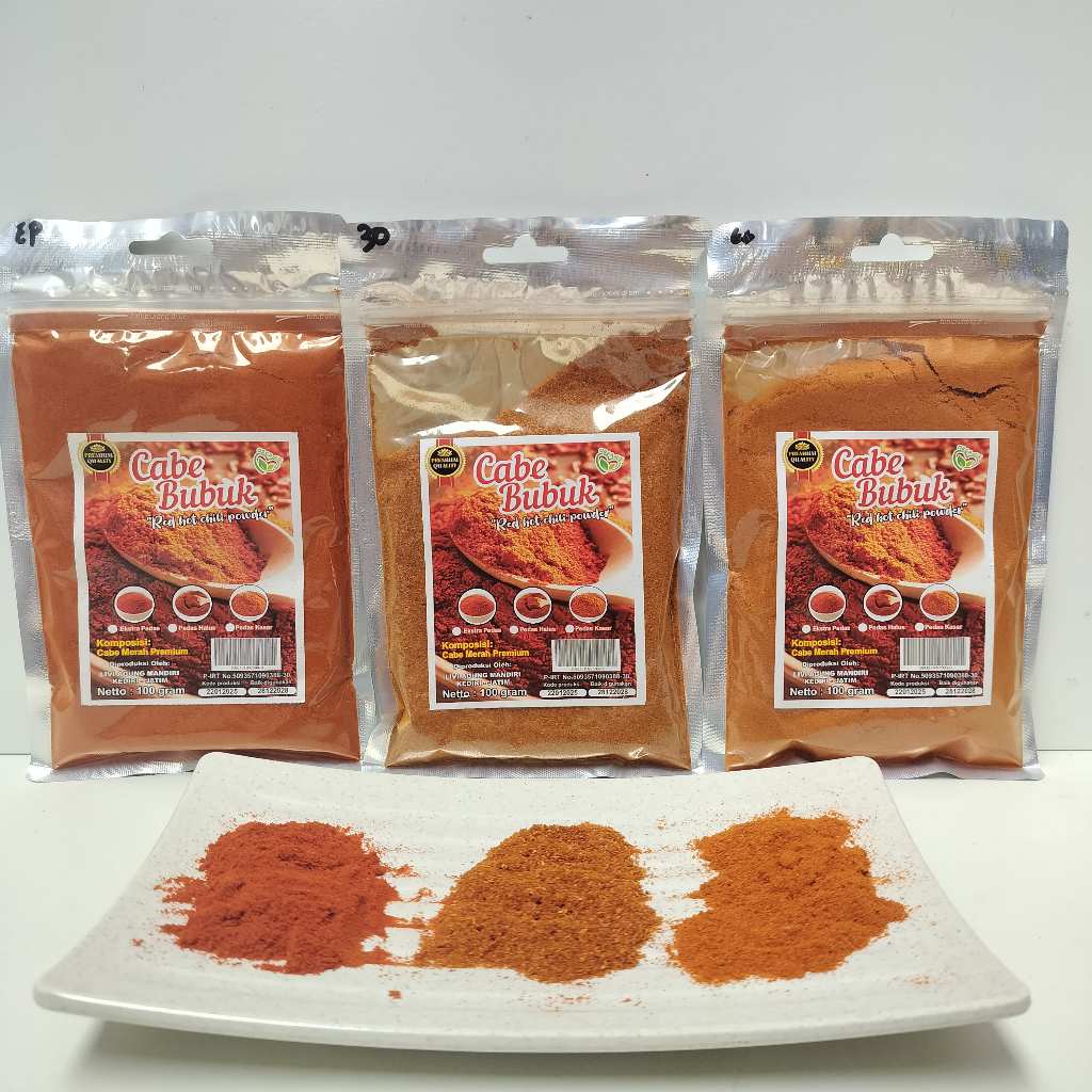 

BUBUK CABE MURNI - 100 GRAM | CABE BUBUK PEDAS