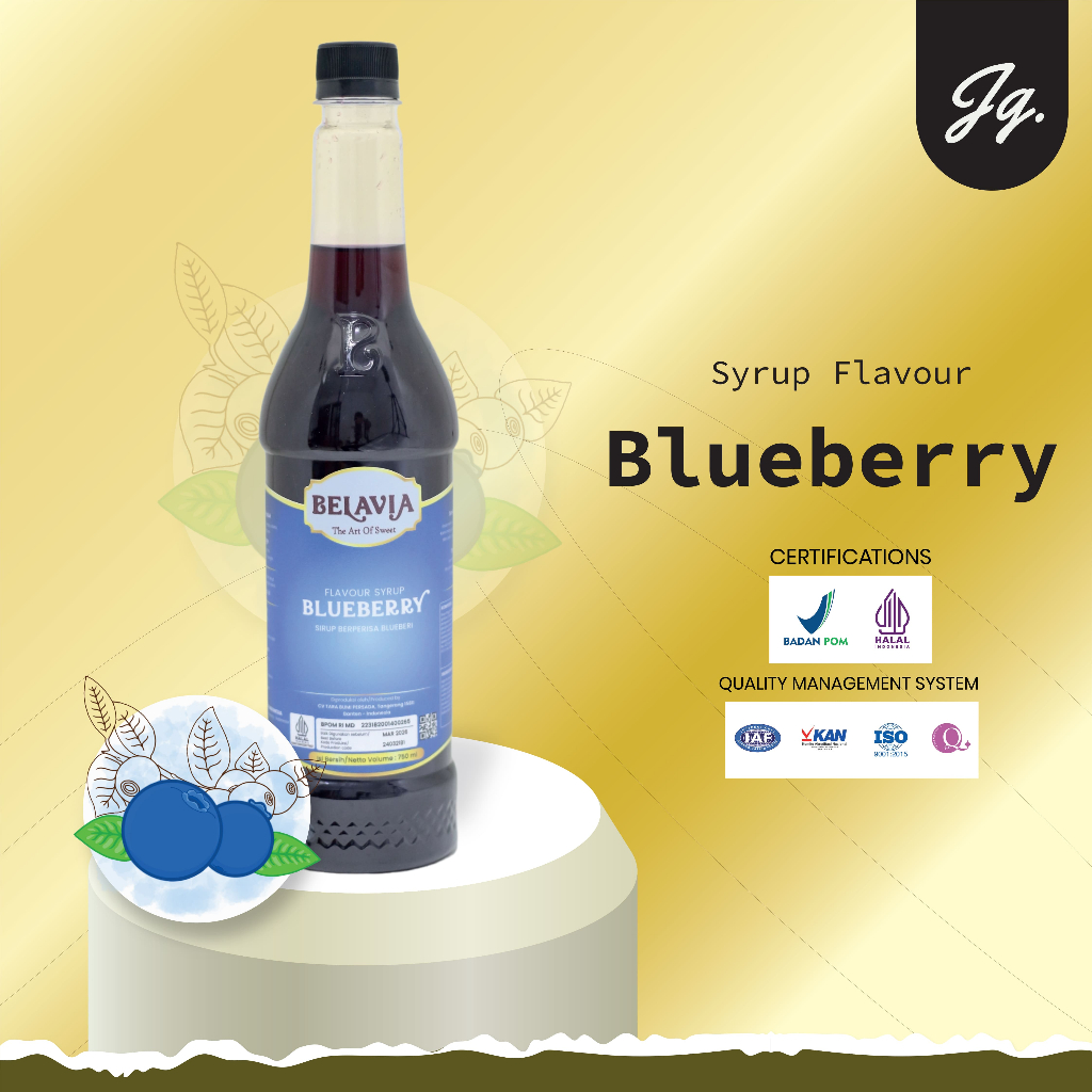 

Blueberry Syrup Belavia 750 ML | Belavia Sirup Blueberry 750ml