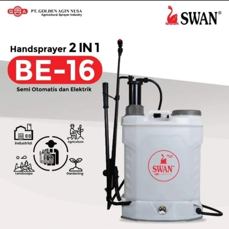 Sprayer Swan BE 2in1 / Sprayer Elektrik dan Manual / Sprayer 16 Liter Murah