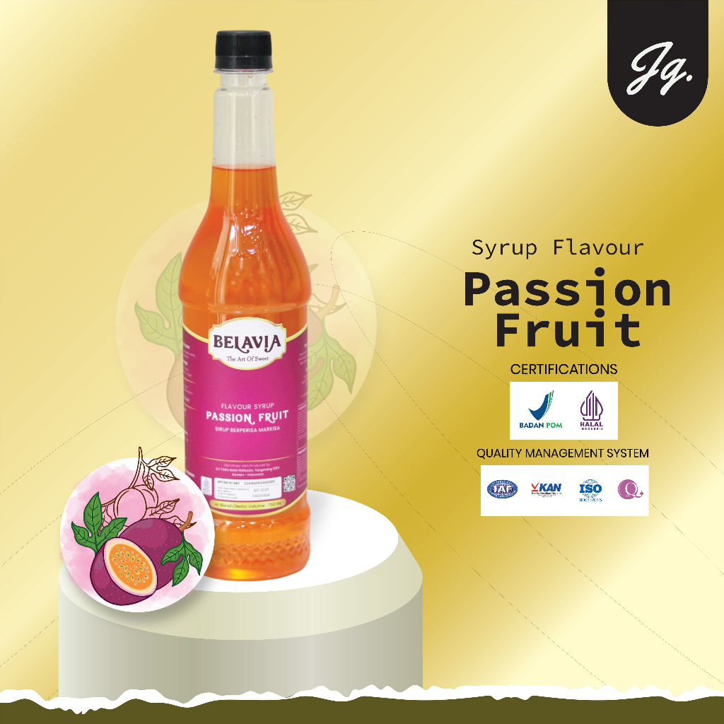 

Passion Fruit Syrup Belavia 750 ML | Belavia Sirup Markisah 750ml