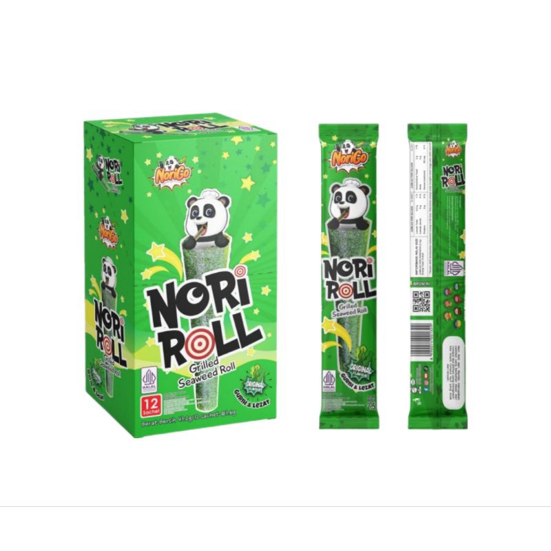

NoriGo Nori Roll Grilled Seaweed Roll - Rasa Original (1 box/12 pcs)