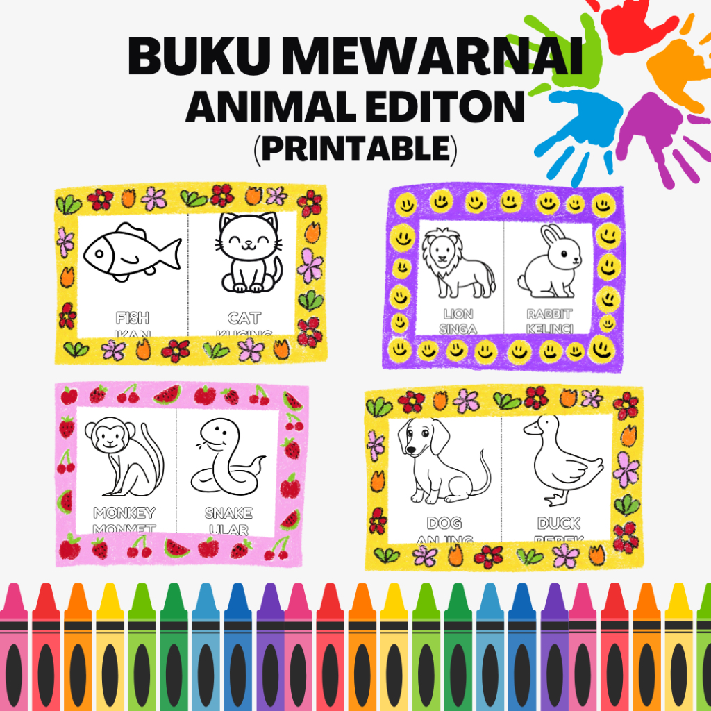 

Buku Mewarnai Anak PDF Animal Edition