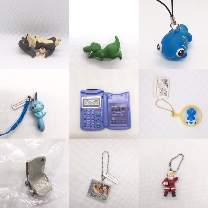 Trinkets/ Dog Mini Figure | Toy Story Dino Cable Bite | Goldfish Phone Strap | Casio Gachapon Gashap