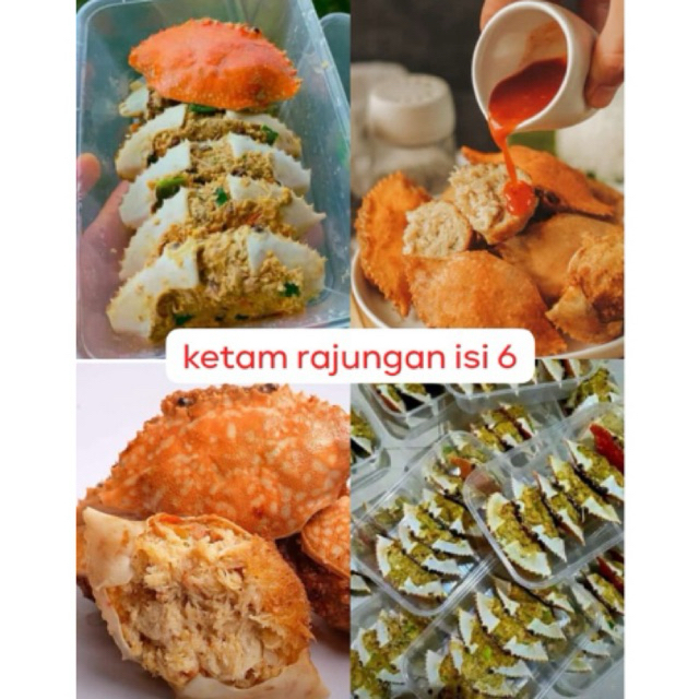 

Ketam rajungan/kepiting rajungan/kepiting buncit lezat isi 6