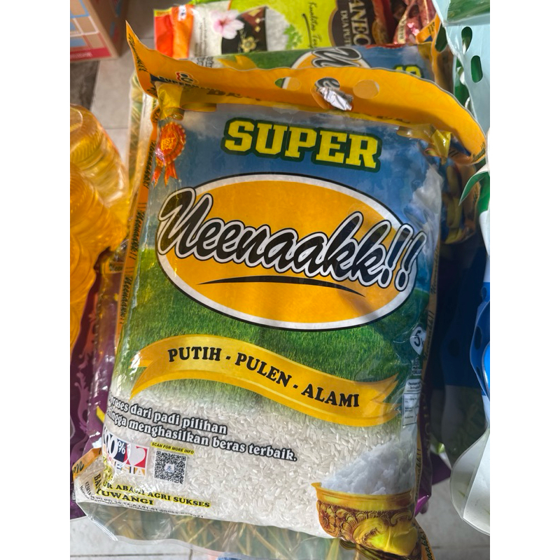 

Beras uenak 5kg x 5
